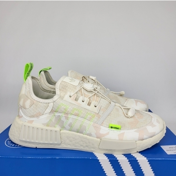 New Adidas NMD_R1 TR \'Off White Solar Green Camo\' Men\'s Running Shoes Size 11.5 main image 5